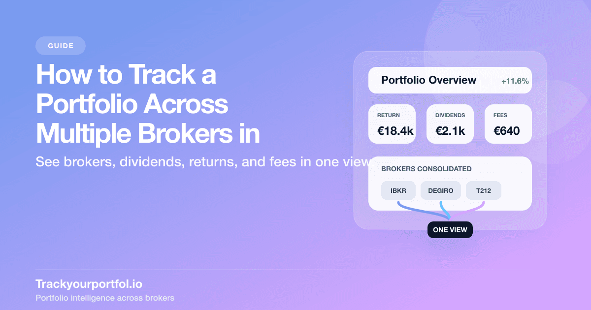 Track a Portfolio Across Multiple Brokers in One Place — Trackyourportfol.io